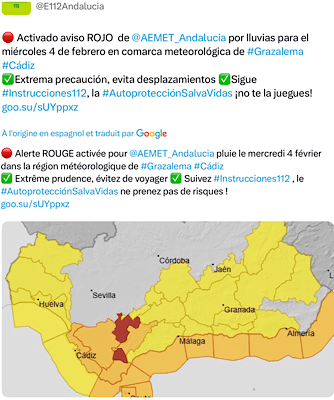 les autorités ont décidé d’élever au niveau 2 le niveau d’alerte dans toute la communauté, sauf la province d’Almeria