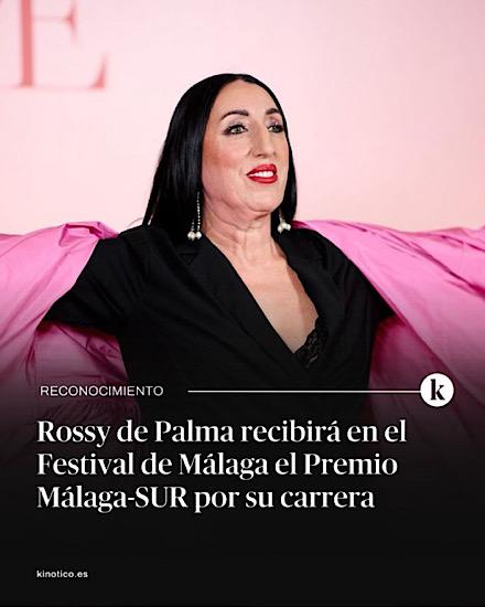 L'actrice Rossy de Palma distinguée au Festival du film de Malaga 2026