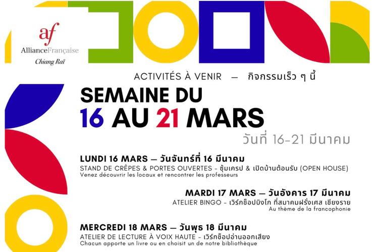Programme francophonie Chiang Rai 2026 - 1