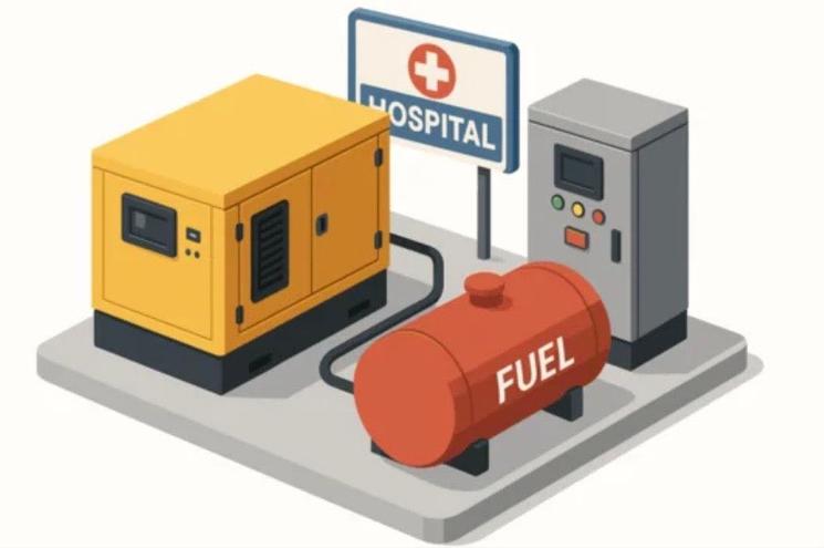 Illustration hôpital générateur 