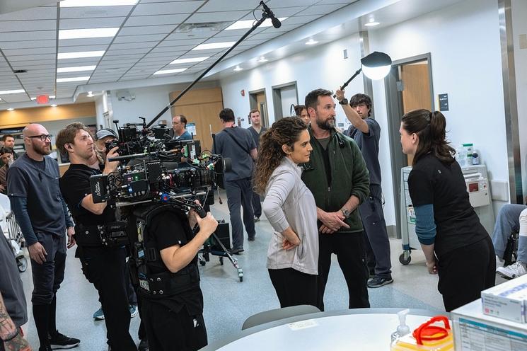 Le tournage de la série « The Pitt » © DR