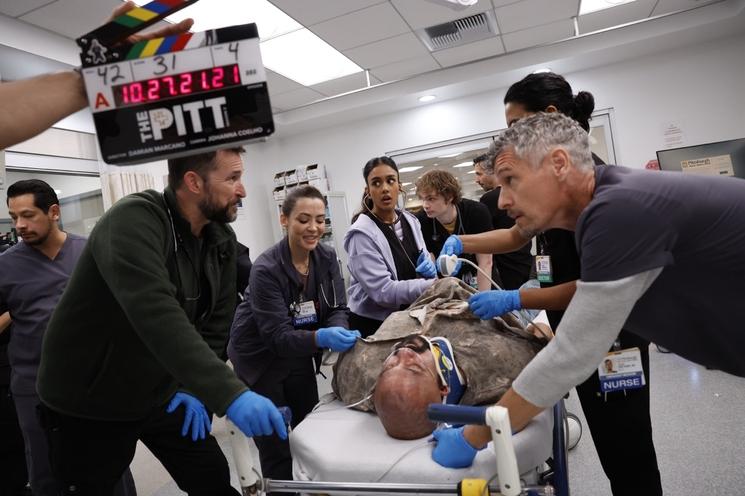 Le tournage de la série « The Pitt » © DR