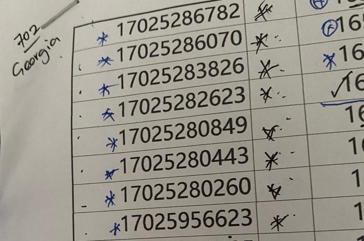 Listes numéros américains scam