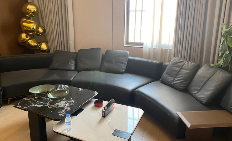 Canapé cuir boss scam