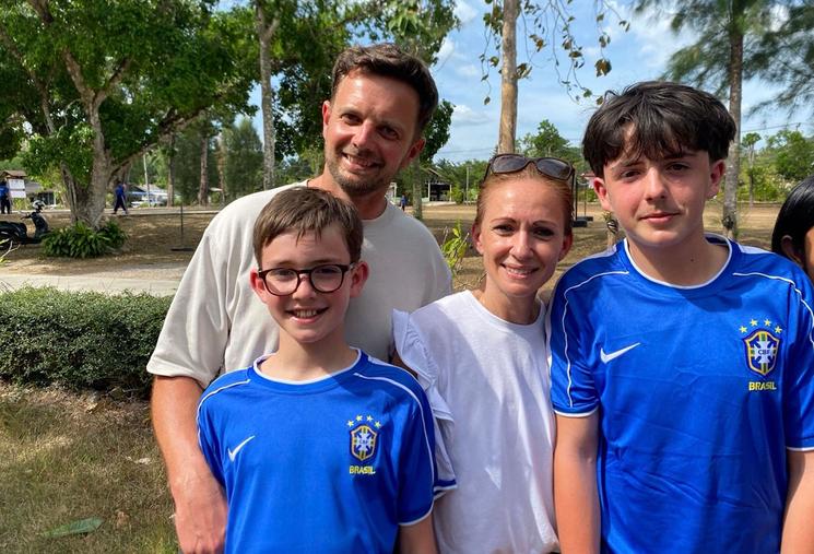 Jérémie Choby en famille