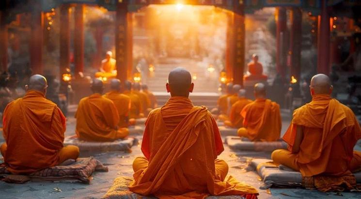 Moines bouddhistes