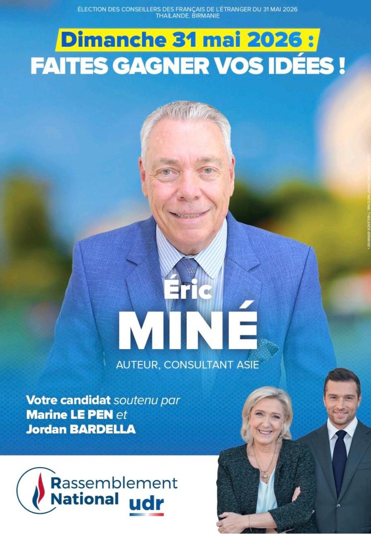 Affiche Éric Miné Thaïlande 2026