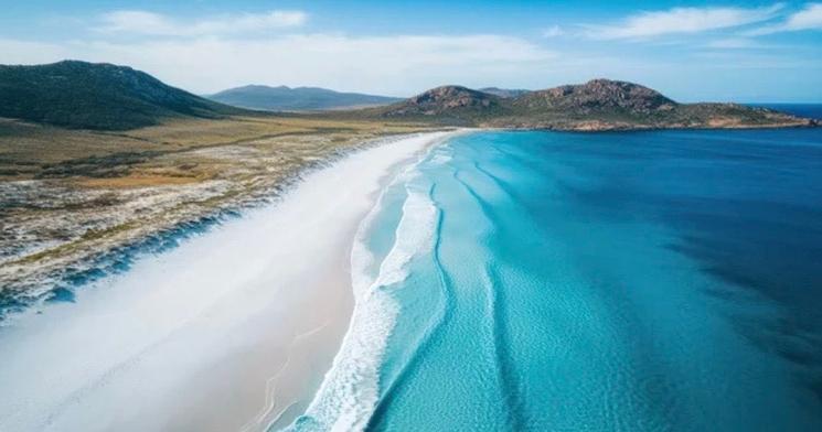 Plage de Wharton, Australie 