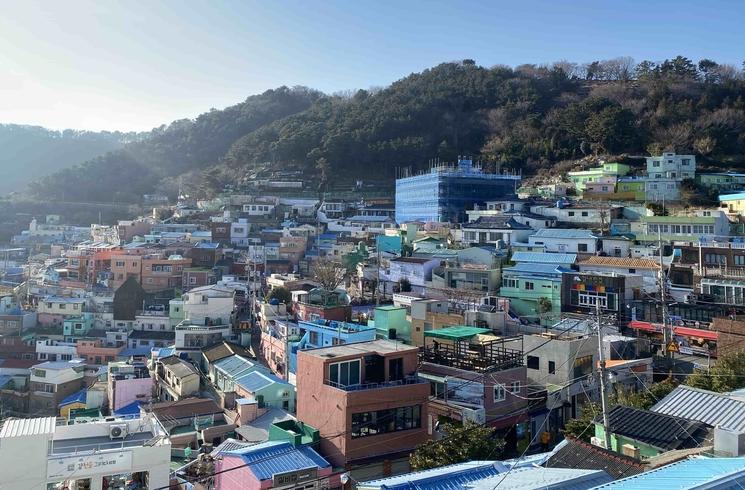 Une vue sur le Gamcheon village à Busan.