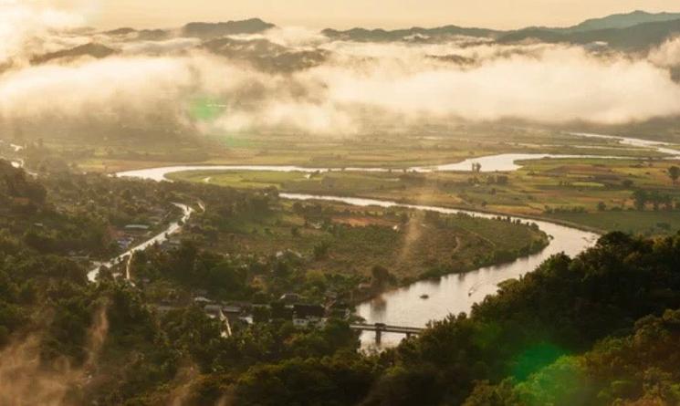 Rivière polluée Thaïlande 