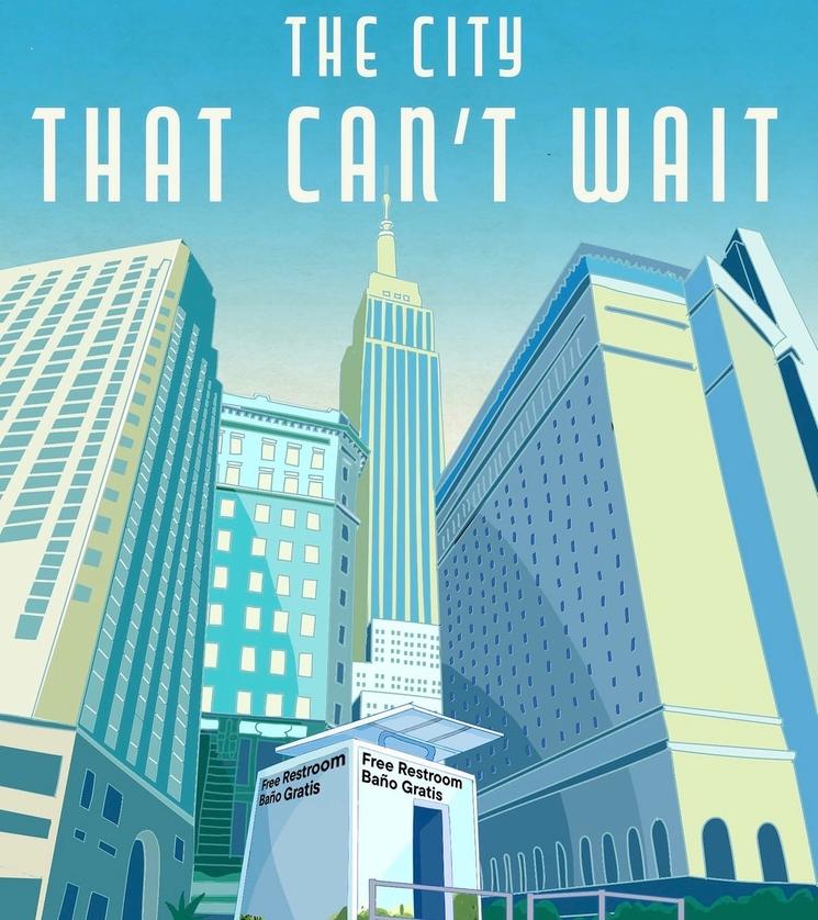 Affiche nouvelles toilettes publiques à New York