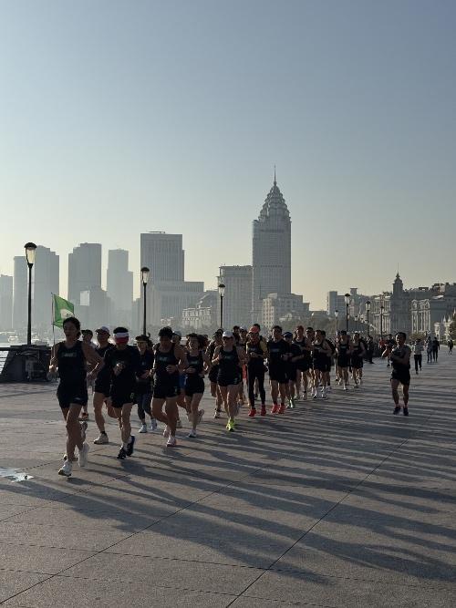 sportifs sur le Bund