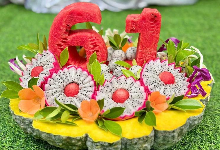 Gâteau fruits 61 ans