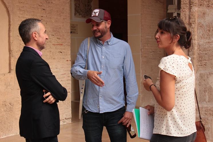 José Luis Pérez, le directeur du Centre del Carmen, et Quique Medina Crespo