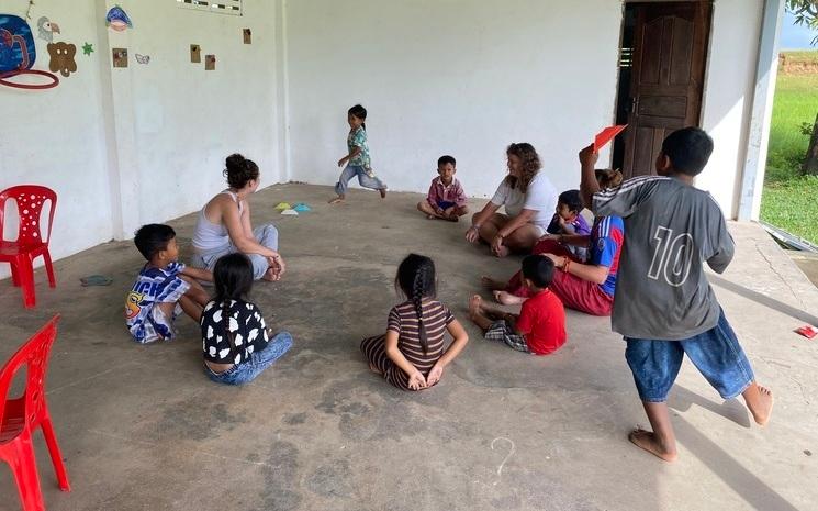 Le centre éducatif Au-Delà Les Rizières, dans le village d'O'Krassar au Cambodge