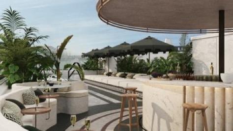 photo X @OnlyYOUHotels bar avec verdures et parasols