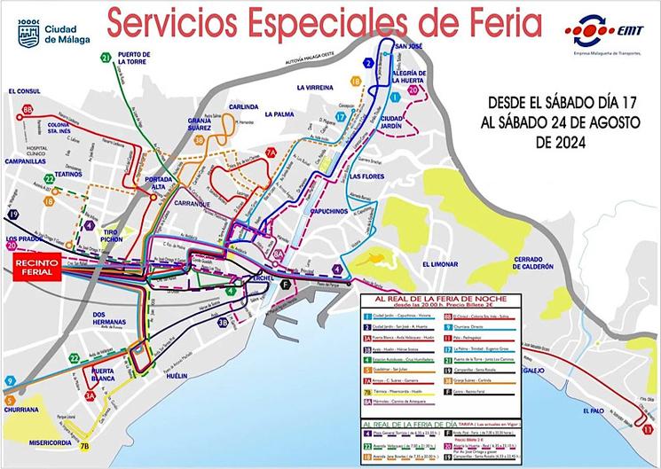 Transporte Feria de Malaga 2024