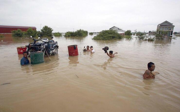 Inondations d'octobre 2020 au Cambodge crédits AKP 