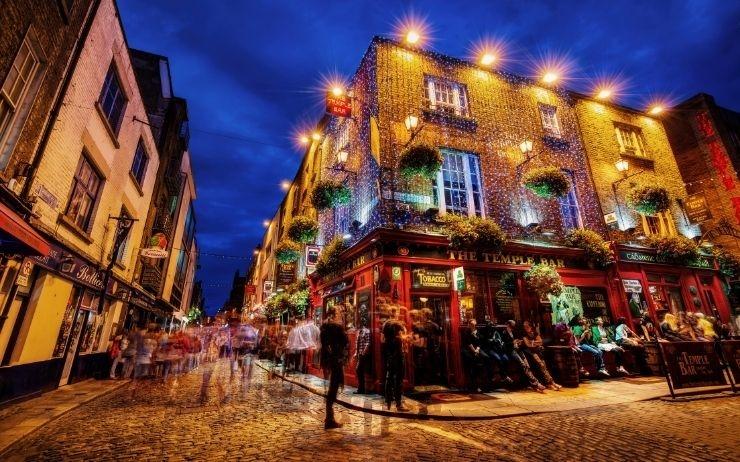 Quartier Temple Bar à Dublin