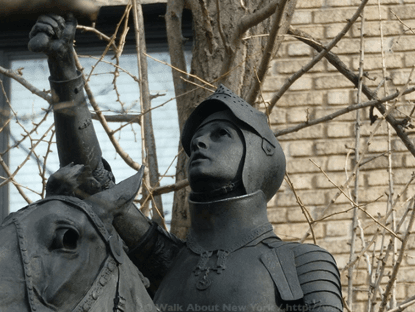 statue Jeanne d'Arc Riverside Park New York