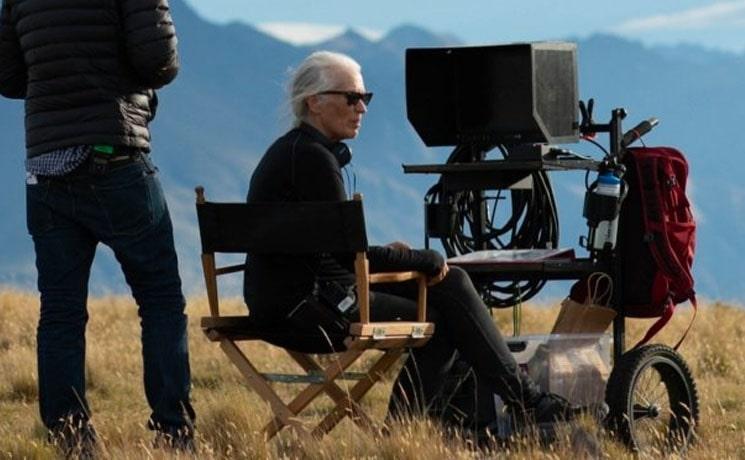 Jane Campion sur le tournage de son dernier film