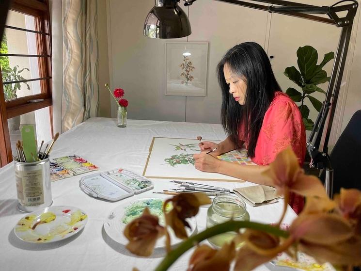 Julie AH-FA, artiste botanique à Johannesburg