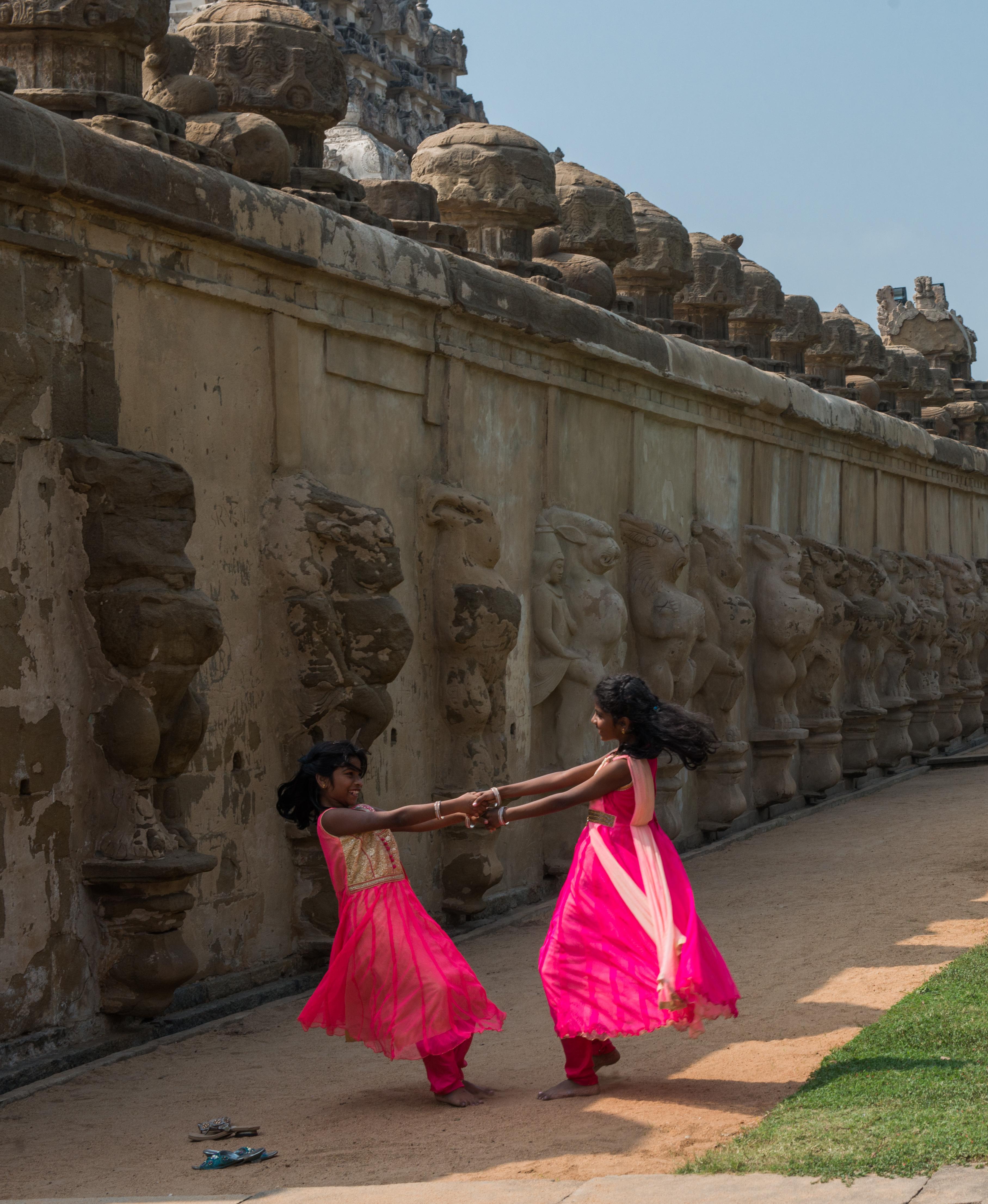 kanchipuram enfants india inde temple