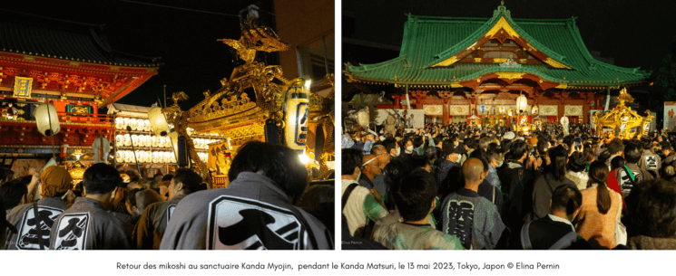 Retour du Mikoshi au sanctuaire Kanda Myojin,  pendant le Kanda Matsuri