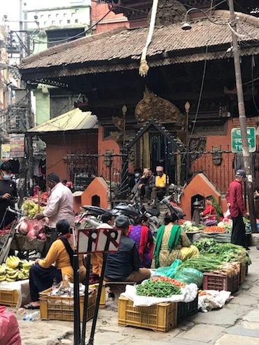 Marché à Katmandou