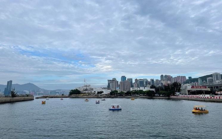 Hong Kong pedalo promenade