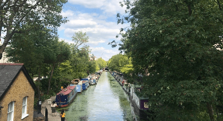 canal péniche soleil