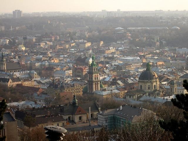 Centre ville de LVIV ukraine