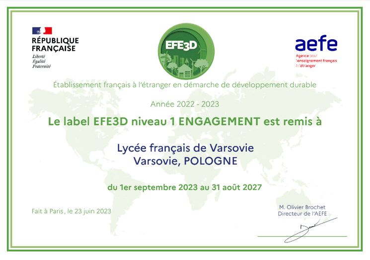 Accréditation du label EFE3D au LVF