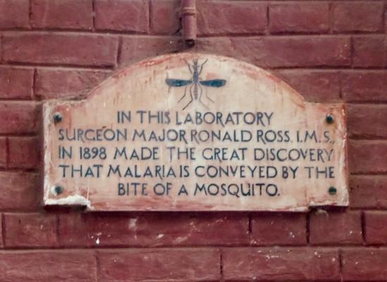 Le laboratoire de Ronald Ross au SSKM Hospital à Calcutta