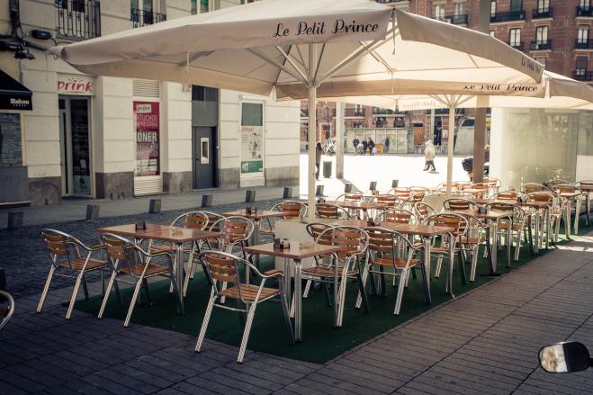 La terrasse du restaurant français Le petit Prince 