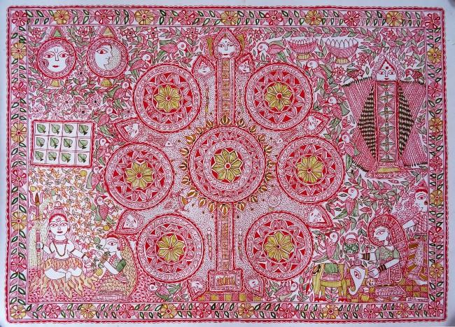 madhubani peinture khobar inde