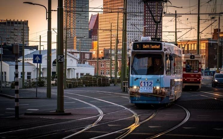 Tramway en action