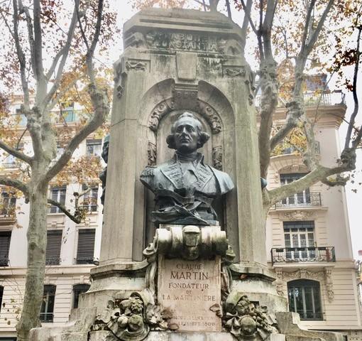 Statue du Major Martin à Lyon