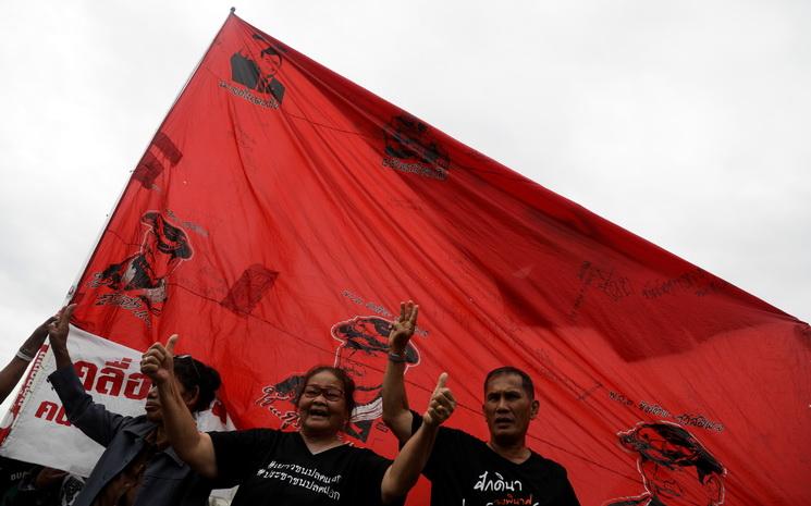 Manifestation anti-gouvernement a Bangkok