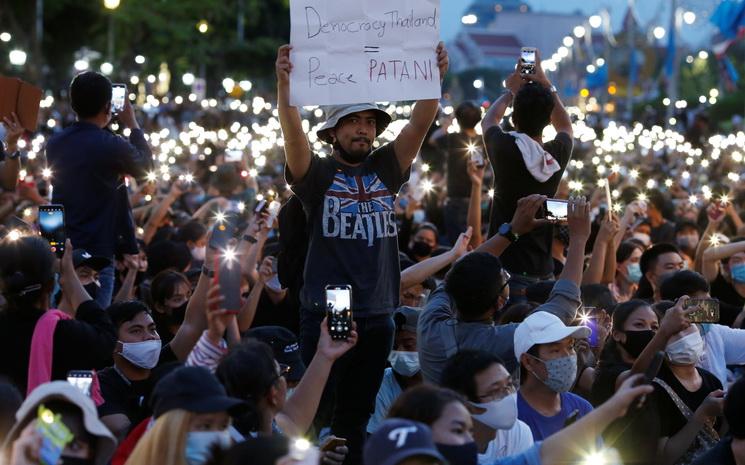 Manifestation anti-gouvernement a Bangkok