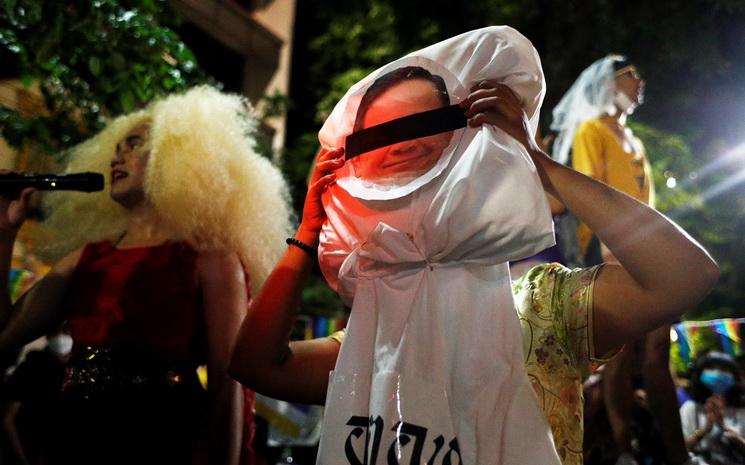 Manifestation anti-gouvernement a Bangkok