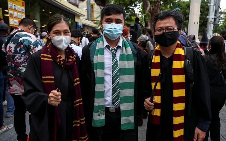 Manifestation anti-gouvernement a Bangkok