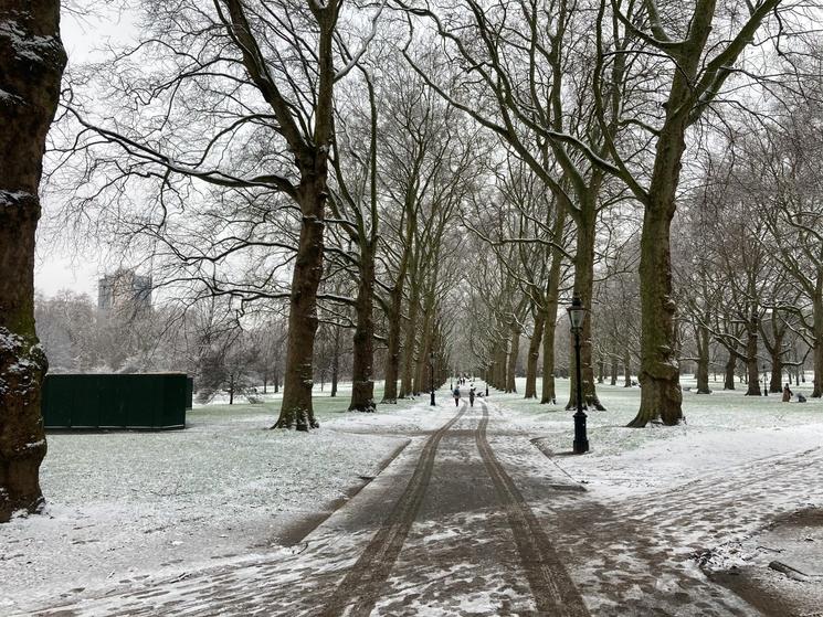 Hyde Park Neige Londres