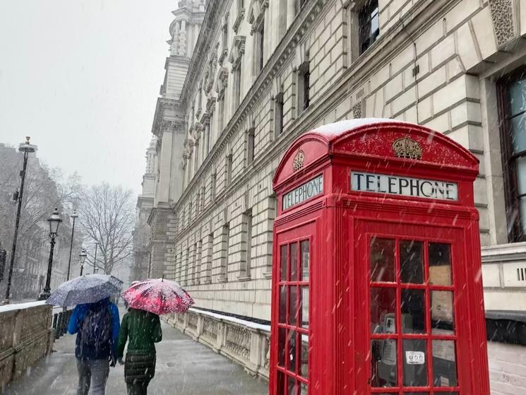 Great George Street Neige Londres