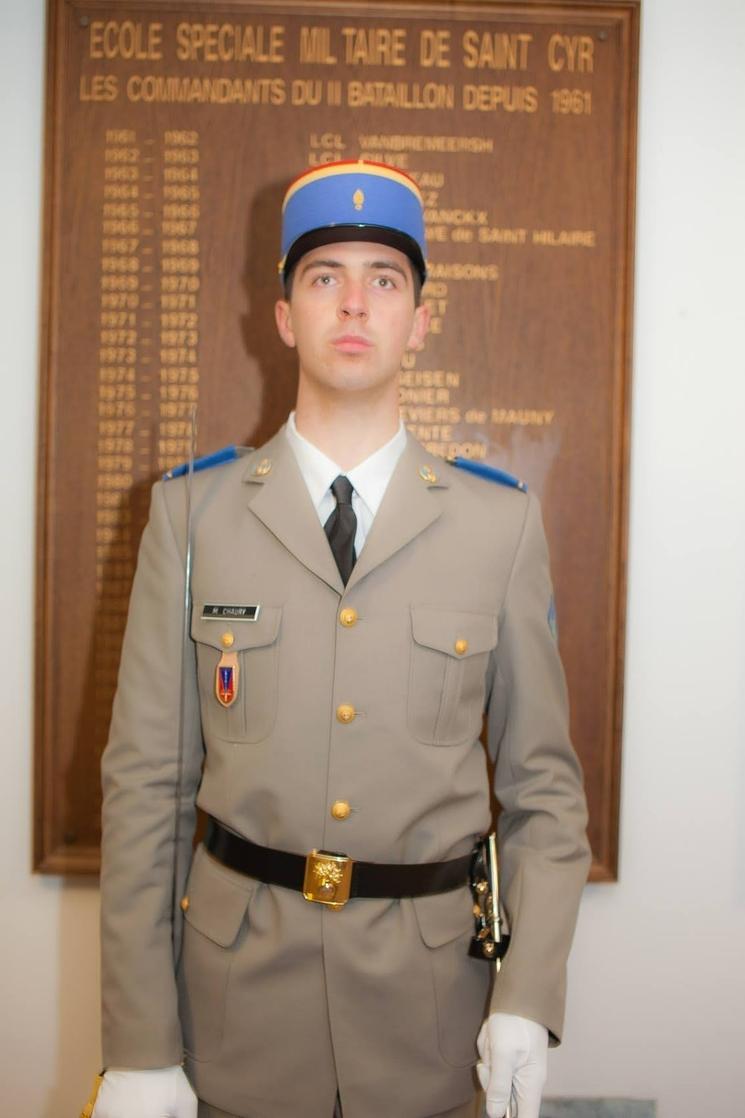 Maxime Chaury, Lieutenant de l'armée de terre à Saint Cyr, 2013