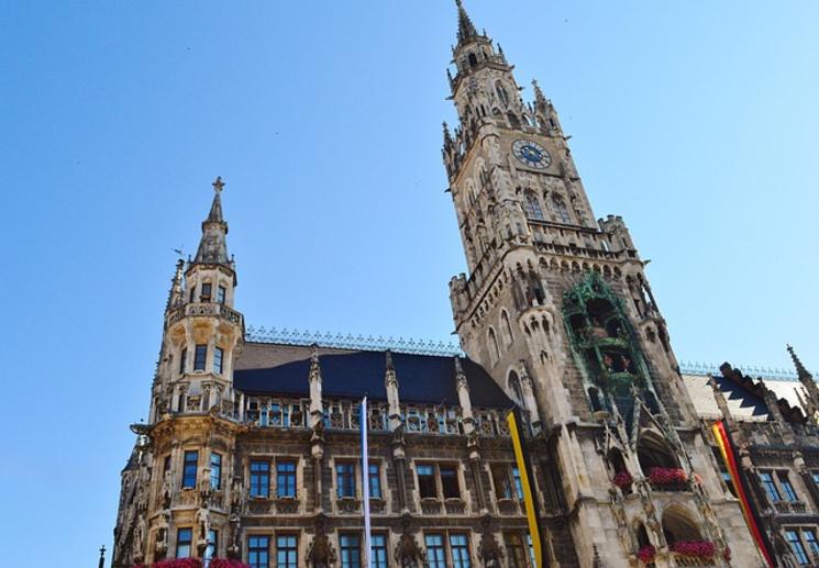 Vue de la Rathaus de Munich 