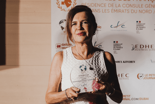 Nathalie Grall, ambassadrice des dons d'organes (Émirats Arabes Unis)