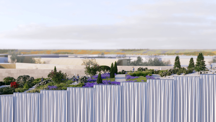 le jardin suspendu à Osaka ©Coldefy + Carlo Ratti Associatti