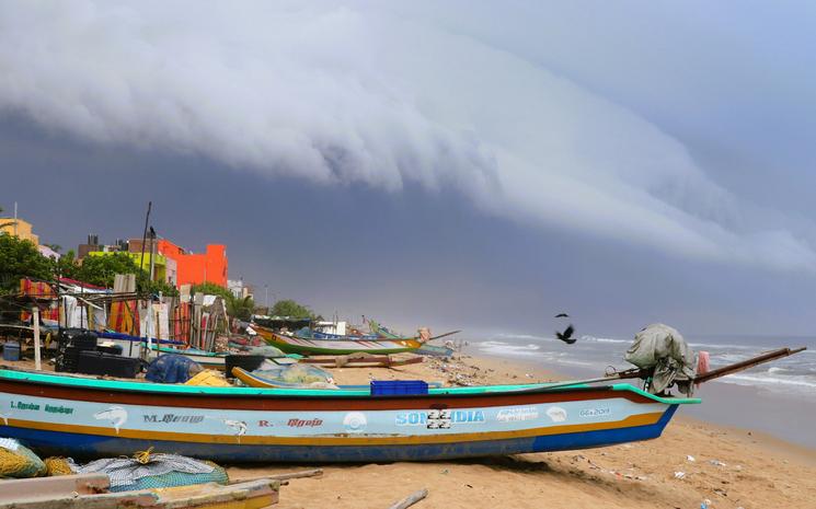 Ciel d'orage sur Chennai. Photo : Anne-Mathilde Thevenin