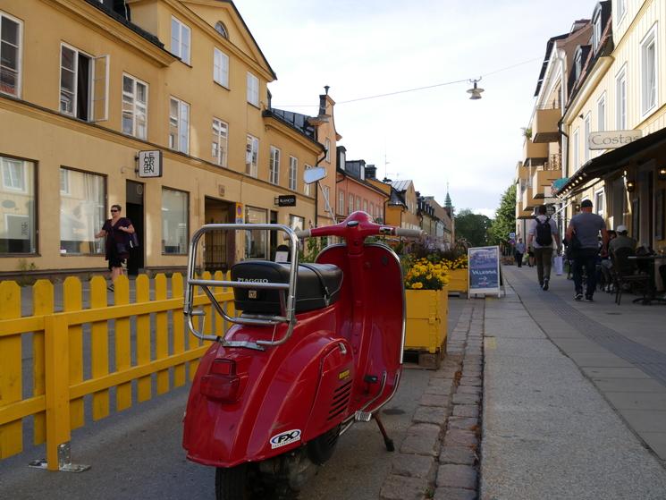 Rue commerçante d'Uppsala